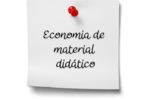"Economia de material didático"