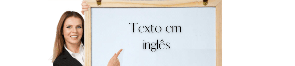 "Texto em ingles"